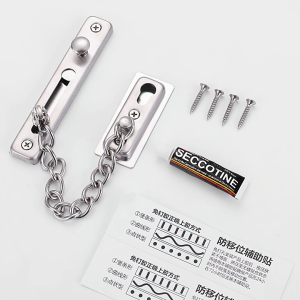 Chốt cửa dây xích an toàn inox 304 gắn cửa bảo vệ phòng cho chung cư phòng ngủ-NIEVE
