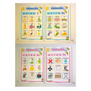 Preschool-Kinder TAGALOG/FILIPINO Magbasa at Matuto Booklet A5 to A4 Size (86 page)