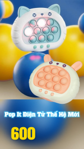 Đồ chơi game pop it điện tử VBC-77-23A máy popit điện tử chơi game 600 level gồm 10 nút bấm giảm căng thẳng stress
