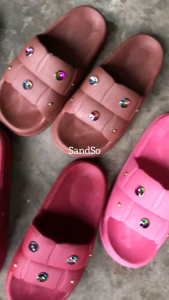 SandSo - Q66 Acc Diamond Sandals Wanita Karet Polos Plain Sandal Perempuan Dewasa Slip On Slide Flip Flop Sendal Flipper Slipper Flat Teplek Slop Selop Lentur Empuk Sendal Rumah Kamar Mandi Pantai Kantor Kerja Anti Air Licin Fungsional Travel