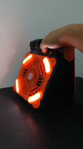 Mitsushi Portable solar fan Camping rechargeable electric fan Outdoor tent fan