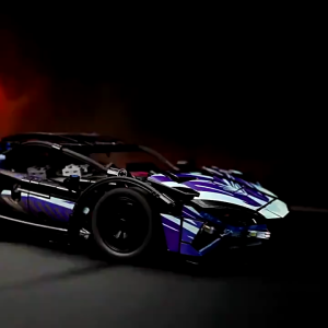 Lamborghini Building Block Sports Car Toys Assembly Technic Speed Kereta Brick Model Mainan Elektrik Budak For Boy Gifts