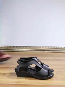 Size36-41 Summer Comfort Soft Sole Moms Shoes Large Slope Heels Womens Shoes Understanding