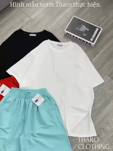 Set Bộ Quần Đùi Lửng + Áo Thun Rộng Cổ Tròn - Tharo Clothing [SET0019]