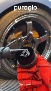 Puraglo The Ring Soft Tire Detailing Brush - Sikat Kuas Semir Ban Tire Dressing Super Halus
