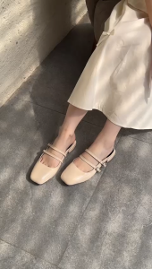 SANVIN | SAMDAL2 SENDAL - Samdal Flats 2cm - maryjane flats - samdal mules - mary jane shoes - sandal flat maryjane - sendal flatshoes