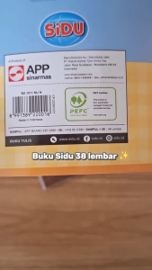 Buku Tulis Sidu 38 Lembar 1 Pack Grosir Termurah Cewek isi 10 pcs Buku