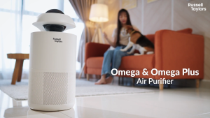 Russell Taylors Omega SMART Control Large Air Purifier HEPA-13 Filter Ionizer Activated Carbon (250  - 1000 sqft) - Lazada