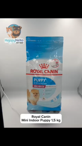 Royal Canin Mini Indoor Puppy 1.5kg mengurangi bau serta jumlah feses