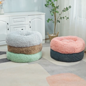 Cat Bed Pet Bed cat sleeping bed Warm Soft Plush Round bed pet cat beds comfy washable