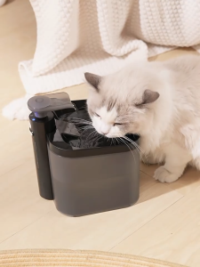 SmartTail Wireless Cat Water Fountain Auto Filter USB Electric Mute Cats Dogs Drinker Bowl Recirculate Filtring Drinker for Puppy Pet Water Dispenser 2.2L 4400mAh Rechargeable Battery