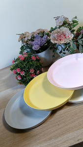 CHOBIG Piring Saji Anak Warna Warni / Alat Makan Pesta Piknik 6bj / Kids Plate Set