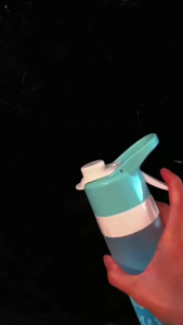 650ml Leak-Proof Spray Water Bottle with One-Key Release and Nanoscale Nozzle for Quick Cooling - Portable Sports Hydration Drink Cup