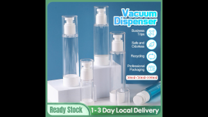Vacuum Dispenser 30ml 50ml 100ml Clear Airless Cosmetic Cream Pump Bottle Travel Size Dispenser Refillable Containers Foundation Travel Pump Bottle For Shampoo Vacuum Bottle Empty Pump  Pump Press Bottles泵压瓶Pengedar vakum