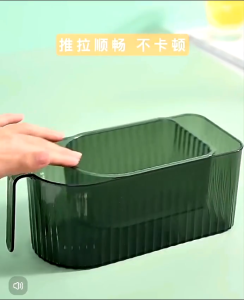 KOTAK PENYIMPANAN SNACK CEMILAN KULKAS MAYA STORAGE BOX 2 SUSUN DENGAN GAGANG TOPLES DAPUR SERBAGUNA