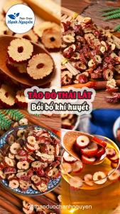 Táo đỏ thái lát 1kg táo đỏ Hàn Quốc sấy giòn bổ máu an thần đẹp da tốt cho tim mạch - Thảo Dược Hạnh Nguyên