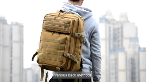 BEG GALAS BELAKANG TAKTIKAL New Style Outdoor Camouflage Climbing Bag Multifunctional Large-Capacity Backpack Casual Simple Travel Backpack