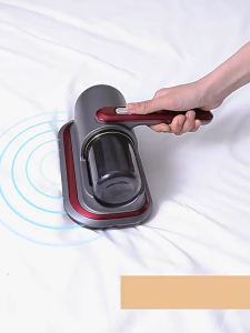 JameMirs 39000Pa เครื่องดูดไรฝุ่นไร้สาย UVกำจัดไรฝุ่น 99.9%เครื่องกําจัดไรฝุ่นมือถือ USB เครื่องดูดฝุ่นบนเตียง การปรับแรงลม2เกียร์ ตีด้วยความถี่สูง