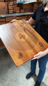 NT199 บอร์ดนวดแป้งไม้ขนาดใหญ่ Zopa Acacia wood pastry board