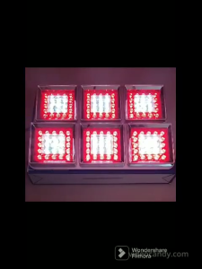 1 Pair(2 Pcs) - R/E 3 SLOTTED TAIL LIGHT ASSEMBLY 24V (60cm x 22cm)