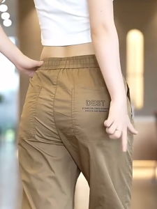 Quần thường ngày Quần Harem rộng cho Nam quần làm việc thoáng khí mỏng mùa hè nhanh khô cho nam