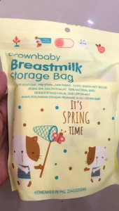 Crown Kantong ASI Temperatur Sensor Steril 100ml isi 30pcs 100+20ml - Kantong ASI Crown Premium, Aman dan Steril