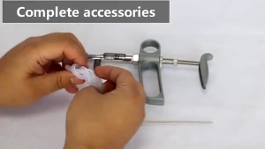 0.2-2ML Veterinary Continuous Automatic injector Injector for Livestock Animal Pig Chicken Vaccine injector Metal Injection Device