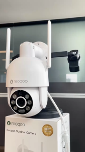 Reoqoo CCTV Outdoor Camera 2.5K UHD Resolution AI Human Vehicle  Fire Detection Dual Antenna Stable Connection 128GB Micro SD