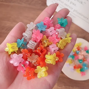 LD-C1117 Set Jepit Rambut Mini Anak Isi 10Pcs Motif Bunga Jepitan Kupu Wanita Aksesoris Rambut Anak