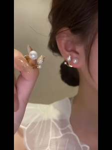 Anting Mutiara Bunga Tulip Gaya Korea & Dipersonalisasi Aksesori Serbaguna Wanita