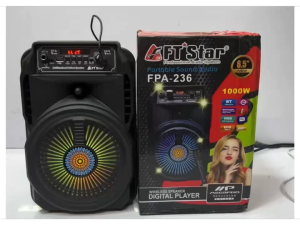 FT-Star 6.5" LED Party Speaker with Bluetooth Micro SD FM and Free Mic FPA-236