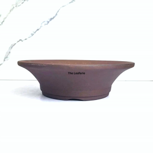 The Leaferie Bonsai Pot / Tray (Series 53) . Plant pot . Zisha . Flowerpot . Purple Sand Planter