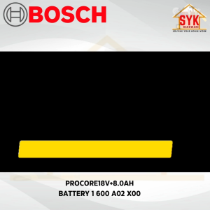 SYK Bosch Procore18V+ 8.0Ah Battery Power Tools Machine Battery Parts Mesin Bateri Bosch Battery 1 600 A02 X00