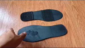 Outsole Sepatu wanita Alas Bawah Sol Potong Sepatu Karet Mentah Rubber Garis Hak Hitam