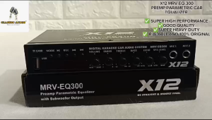 X12 MRV-EQ300 Preamp Parametric Car Equalizer with Subwoofer Output Digital Karaoke USB/TF Card and Bluetooth CLASSIC AUDIO | (ORIGINAL)