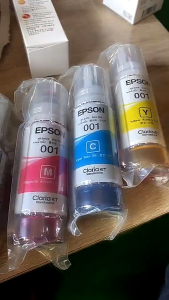 Epson Original Genuine 001 Black/Cyan/Magenta/Yellow  Ink Bottle for L4150/ L4160/ L6160/ L6170/ L6190/ L14150/ L6290/ L4260