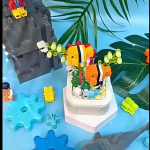 Mekanisme Kehidupan Laut Mini Bricks Toys Mainan Bricks Building Blok Kartun