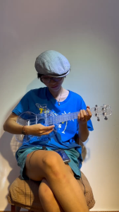 Đàn Ukulele Soprano Pha Lê Trong Suốt Màu Trơn WOIM 33A15