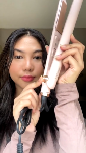 HODEKT 2 in 1 Portable Mini Straightening Iron Hair Straightener Hair Curler Constant Temperature Daily Straight Hair Styling Tools