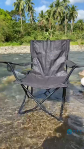 【Fast delivery】Foldable Chair Outdoor And Indoor Use Folding Outdoor Camping Chair Beach Chair Directors Chair Hiking Chair Leisure folding recliner Lightweight Quad-Style Chair with Arm Rest with back rest small folding chair Bearing 80KG