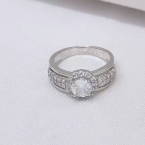 Cincin Silver Wanita Aksesoris Fashion Awet Tahan Lama Anti Karat Cocok Untuk Harian G9-4A