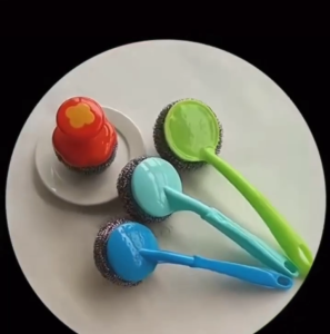 (ยกโหล 139 บาท/โหล)แปรงขัดหม้อ 1ชิ้น 20 ซม ฝอยขัดหม้อมีด้ามจับ ที่ขัดหม้อ ที่ล้างหม้อ ฝอยขัดหม้อ ที่ล้างจาน ฝอยขัดกระทะ