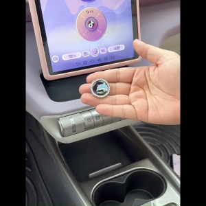 ZLWR BYD Dolphin สติ๊กเกอร์ตกแต่งปุ่มสตาร์ทรถ ฝังเพชร แพทช์การ์ตูน byd dolphin อุปกรณ์รถ dolphin ของแต่งรถ byd แต่งรถ