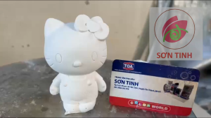 Tượng thạch cao tô màu Mèo hello kitty C36 (Không kèm màu)