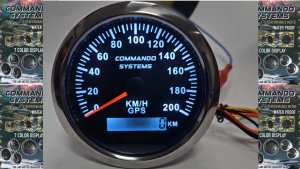COMMANDO SYSTEMS Electrical Speedometer Gauge (GPS Based) 85mm