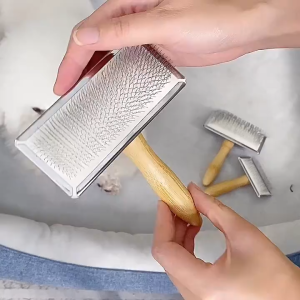 Lược slicker thép chải tạo bông và mát xa chuyên nghiệp Parfait Etoile cho thú cưng loại bỏ lông rụng - Fairy Marina