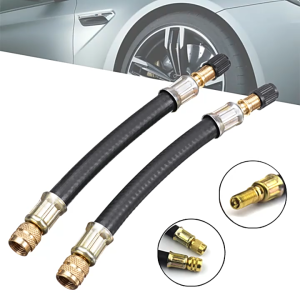 1Pcs Car Wheel Braided Flexible Hose 100/200/300mm Car Wheel Air Pump Extension Tube For Car/Bike