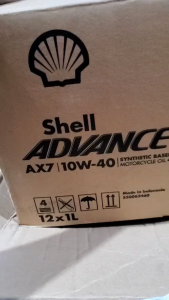 OLI SHELL ADVANCE AX7 0.8 LITER DAN 1 LITER ORIGINAL oli shel advance oli mesin oli 1 liter oli 0.8 liter oli supra oli jupiter oli megapro oli thunder oli vario oli beat oli motor bebek oli motor metik oli matic advance ax7 oli shell biru oli OLI SHEL