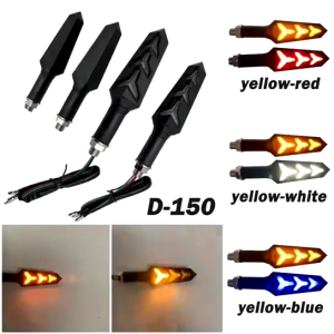 Lampu LED Running Sein - Lampu LED sen running sein 2 warna senja Biru sein kuning model panah universal