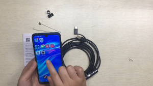USB-C 1080P Borescope Endoscope Camera 8mm 2M LED Waterproof Inspection Camera with Rigid Cable